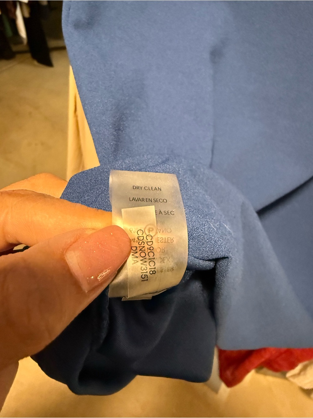 Calvin Klein Slate Blue Midi Dress with Slim Belt - Picture 7 of 10